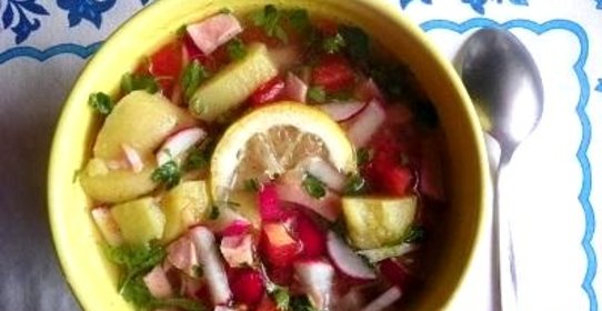 Окрошка на березовом квасе