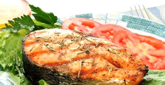 Семга в аэрогриле