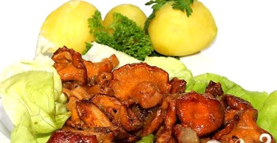 Яичница с грибами