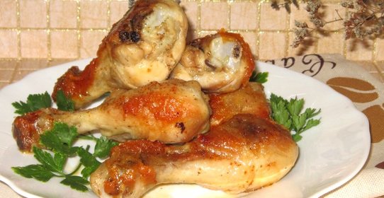 Жареные куриные голени