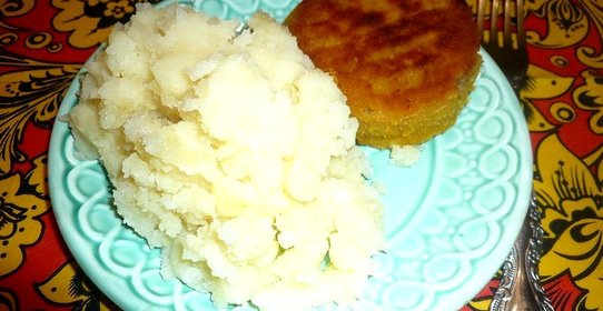 Картофельное пюре с чесноком