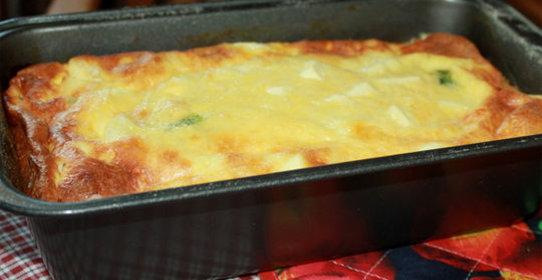 Фриттата с овощами и сыром фета