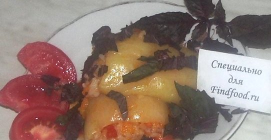 Постный фаршированый перец