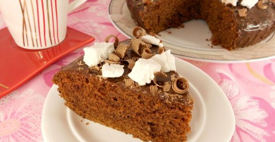 Влажный шоколадный пирог без яиц в мультиварке