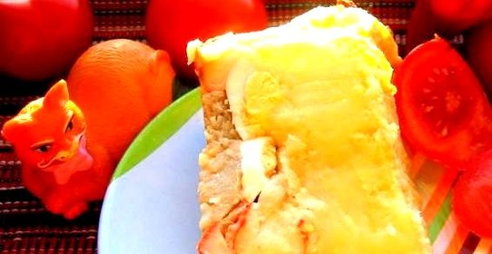 Рыба под соусом бешамель