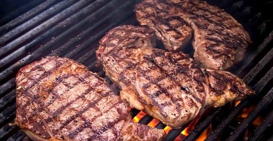 Стейк на гриле