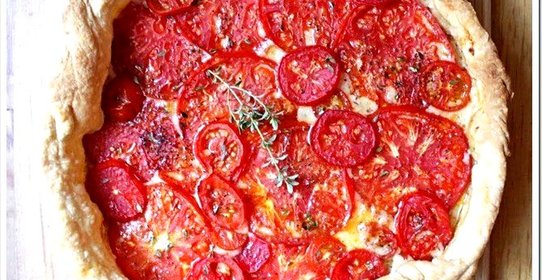 Галета с томатами и брынзой