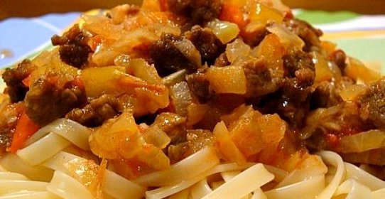 Лагман с капустой