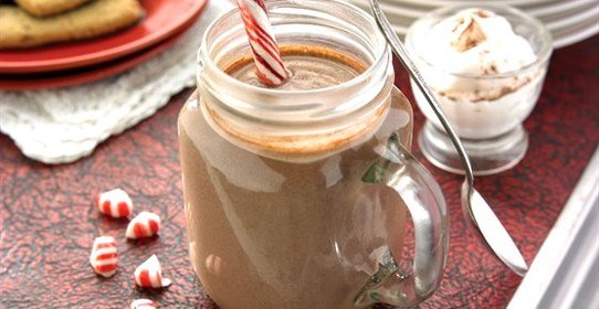 Горячий шоколад с перечной мятой