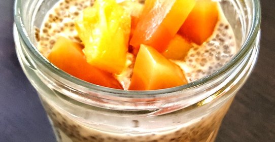 Тропический чиа-пудинг