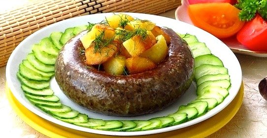 Колбаса из куриной печени с гречневой крупой