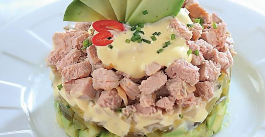 Салат из запеченного мяса