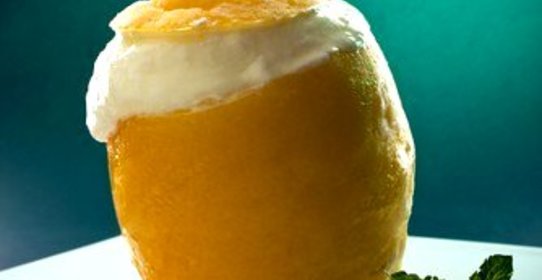 Итальянское мороженое с лимонной цедрой (Gelato)