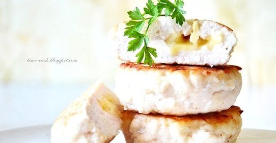 Куриные котлетки с сыром овсянкой