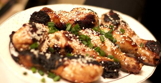 Куриные голени по‑азиатски в воке