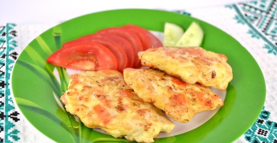 Котлетки куриные рубленные с морковью и цветной капустой