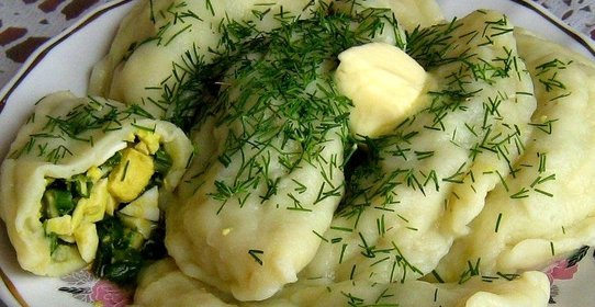 Вареники со шпинатом