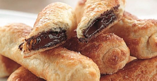 Рулетики с шоколадом