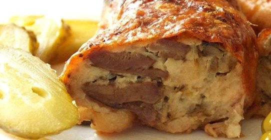 Фаршированные куриные окорочка