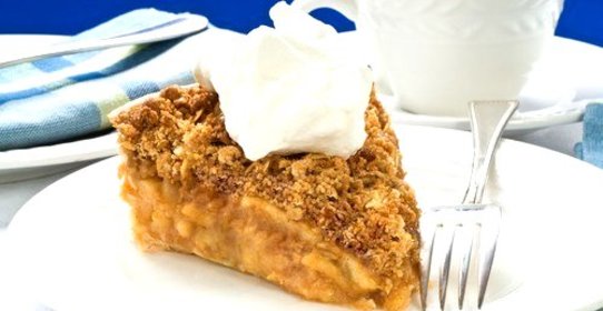 Яблочный гратен с овсяными хлопьями