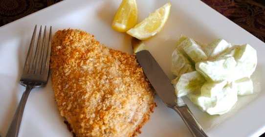 Запеченная треска в панировке из грецких орехов с лимоном и пармезаном от Гордона Рамзи
