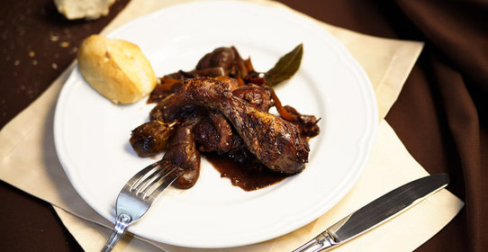 Петух в вине