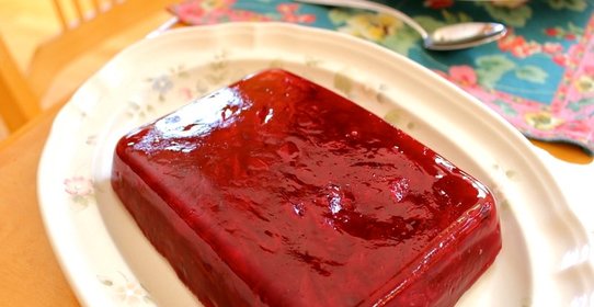 Клюквенно-апельсиновое желе