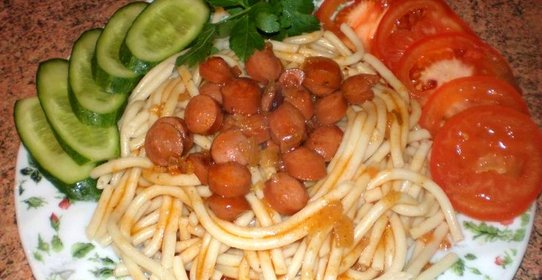 Подливка из сосисок