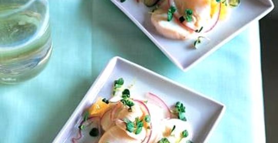 Севиче с мятой и грейпфрутом