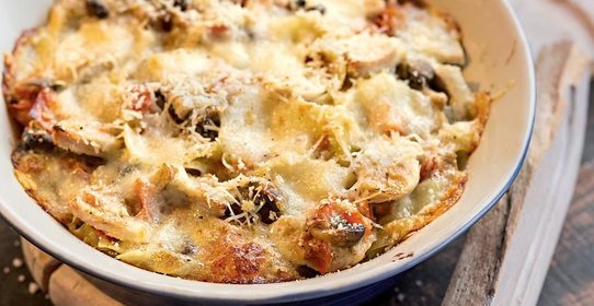 Тетразини с индейкой и грибами