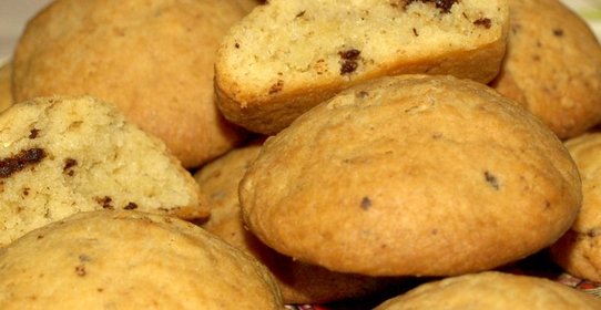 Имбирно-творожное печенье с шоколадной крошкой