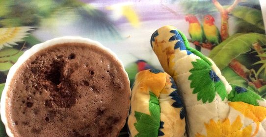 Быстрые шоколадные кексы в кружке