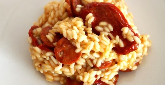 Ризотто с вялеными помидорами