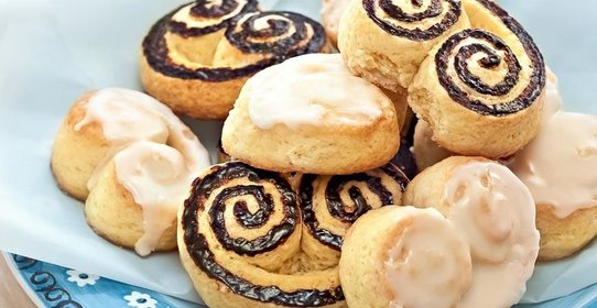 Берлинское печенье с лимонной и шоколадной глазурью