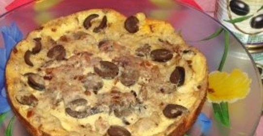 Испанский оливковый омлет (La tortilla espanola aceitunada)
