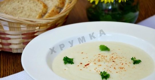 Белый крем-суп из топинамбура