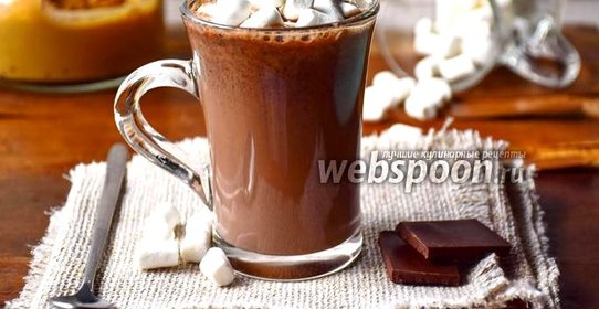 Горячий шоколад с арахисовой пастой