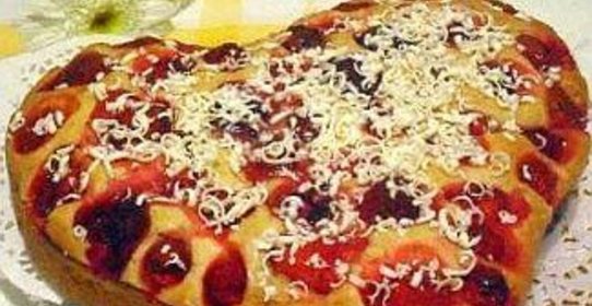 Клубничный пирог с белым шоколадом