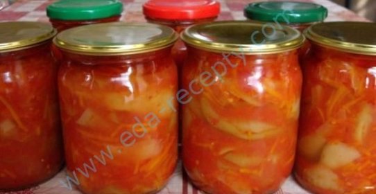 Вкусное и простое лечо с томатным соком