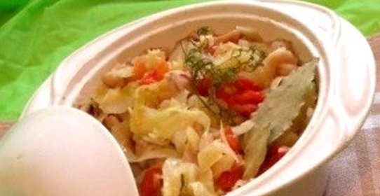 Капуста в горшочках