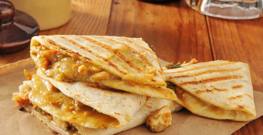 Кесадилья с курицей