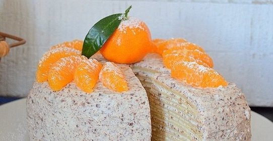 Блинный торт с шоколадом