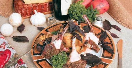 Края с розмарином и запеченым картофелем