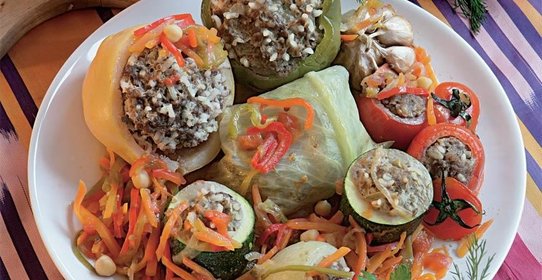 Праздничные фаршированные овощи