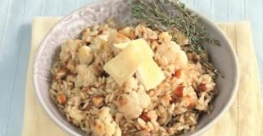 Ризотто с цветной капустой и миндалем