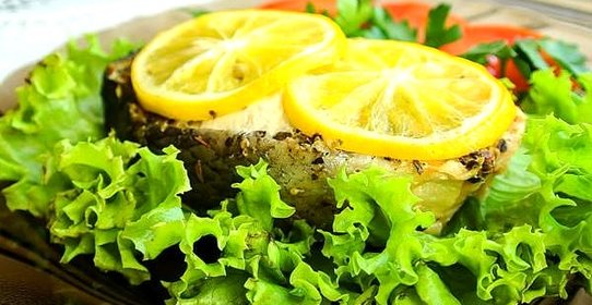 Стейк из семги в фольге