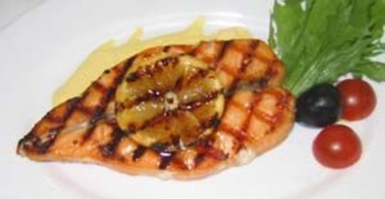 Стеик рыбный на гриле