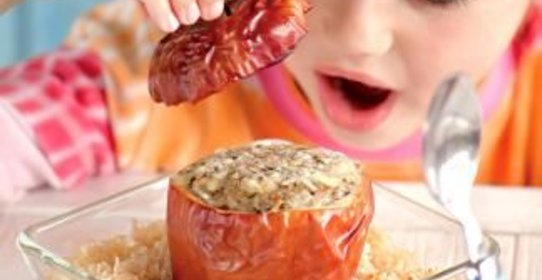 Яблоки, запеченные с фаршем