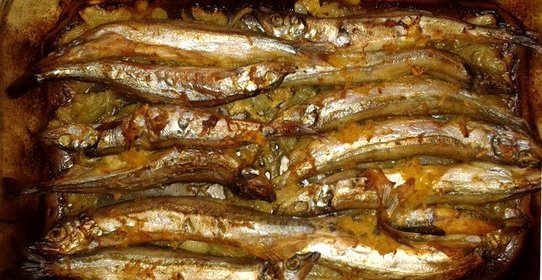 Мойва запеченная с имбирем