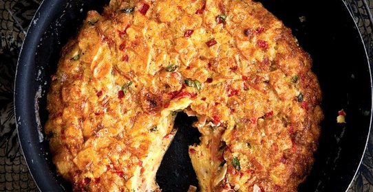 Картофельная фритата в испанском стиле